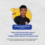 Siswa SMK Munas Juara 3 Pencak Silat “Gadjah Mada National Championship”